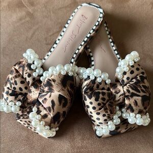 Betsey Johnson Cream and Brown Sandals with Plush Comfort